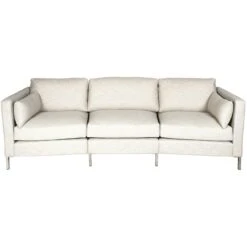Wave Sofa 3-Sitzer Curved LC Pk1, Nolita Almond 01