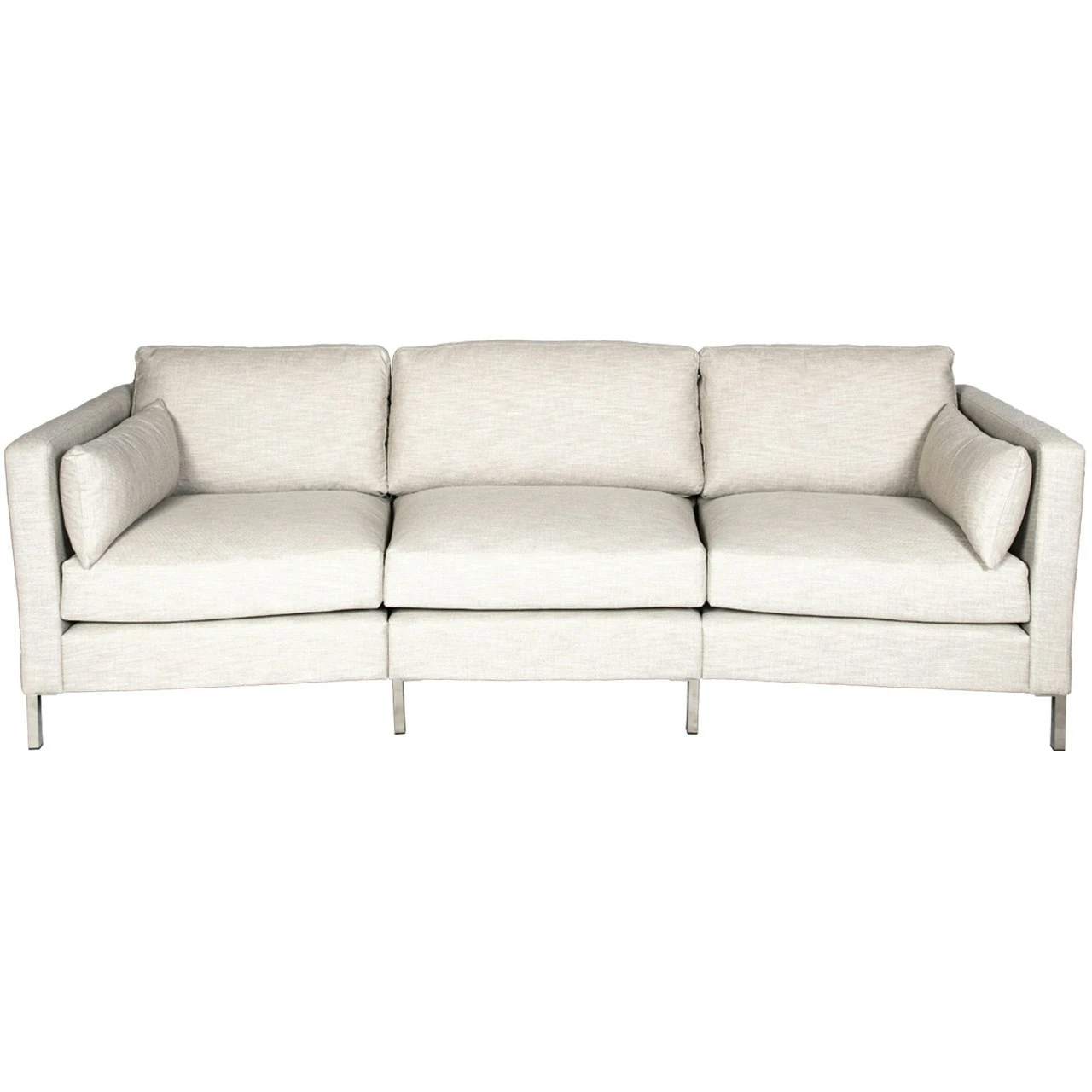 Wave Sofa 3-Sitzer Curved LC Pk1, Nolita Almond 01 1 Wave Sofa 3-Sitzer Curved LC Pk1, Nolita Almond 01