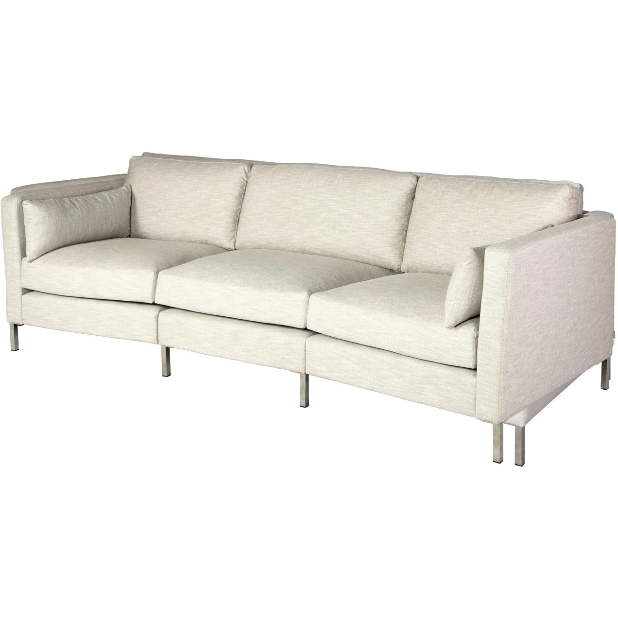 Wave Sofa 3-Sitzer Curved LC Pk1, Nolita Almond 01 2 Wave Sofa 3-Sitzer Curved LC Pk1, Nolita Almond 01 – Bild 2