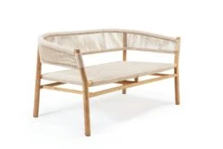 Kilt Sofa 2-Sitzer, Teak / Sand -Gubi || Hay || &Tradition Verkäufe ethimo kilt 2 seater sofa 2