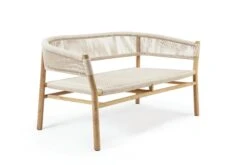 Kilt Sofa 2-Sitzer, Teak / Sand -Gubi || Hay || &Tradition Verkäufe ethimo kilt 2 seater sofa 4