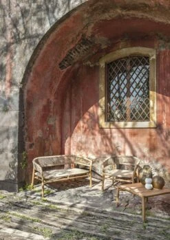 Kilt Sofa 2-Sitzer, Teak / Sand -Gubi || Hay || &Tradition Verkäufe ethimo kilt 2 seater sofa 5