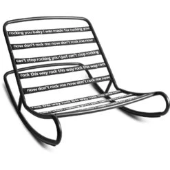 Fatboy Rock 'n Roll Rocking Chair, Black