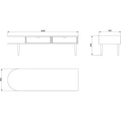 F24 Radius Bench 145 Cm, Lacquered Oak 7 F24 Radius Bench 145 Cm, Lacquered Oak -Gubi || Hay || &Tradition Verkäufe fdb mbler f24 radius bench 145 cm 1