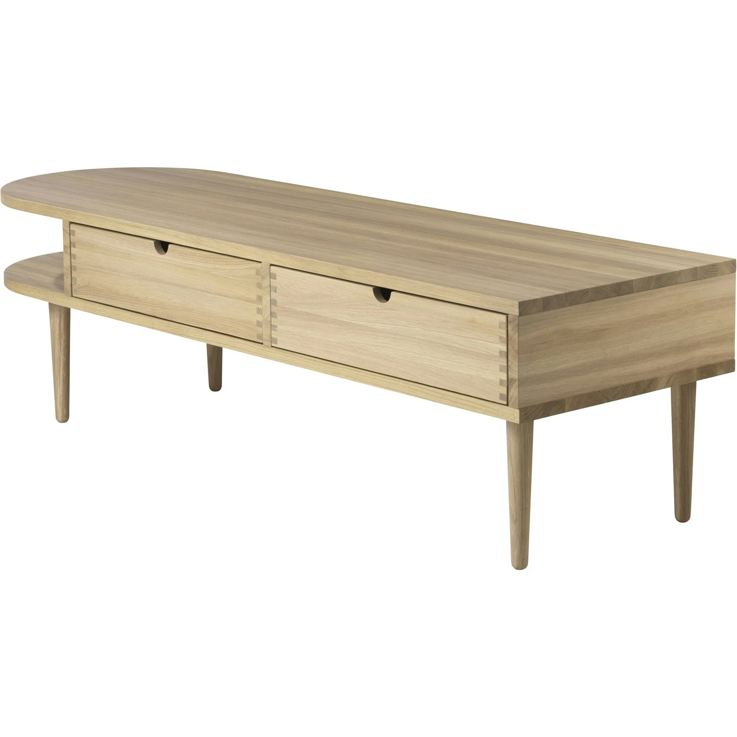 F24 Radius Bench 145 Cm, Lacquered Oak 2 F24 Radius Bench 145 Cm, Lacquered Oak – Bild 2