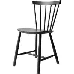 J46 Stuhl, Schwarz 6 J46 Stuhl, Schwarz -Gubi || Hay || &Tradition Verkäufe fdb mbler j46 chair black ral 9005 gloss 10 2