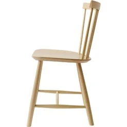 J46 Stuhl, Natur -Gubi || Hay || &Tradition Verkäufe fdb mbler j46 chair natural lacquer w white pigm clear lacq 2