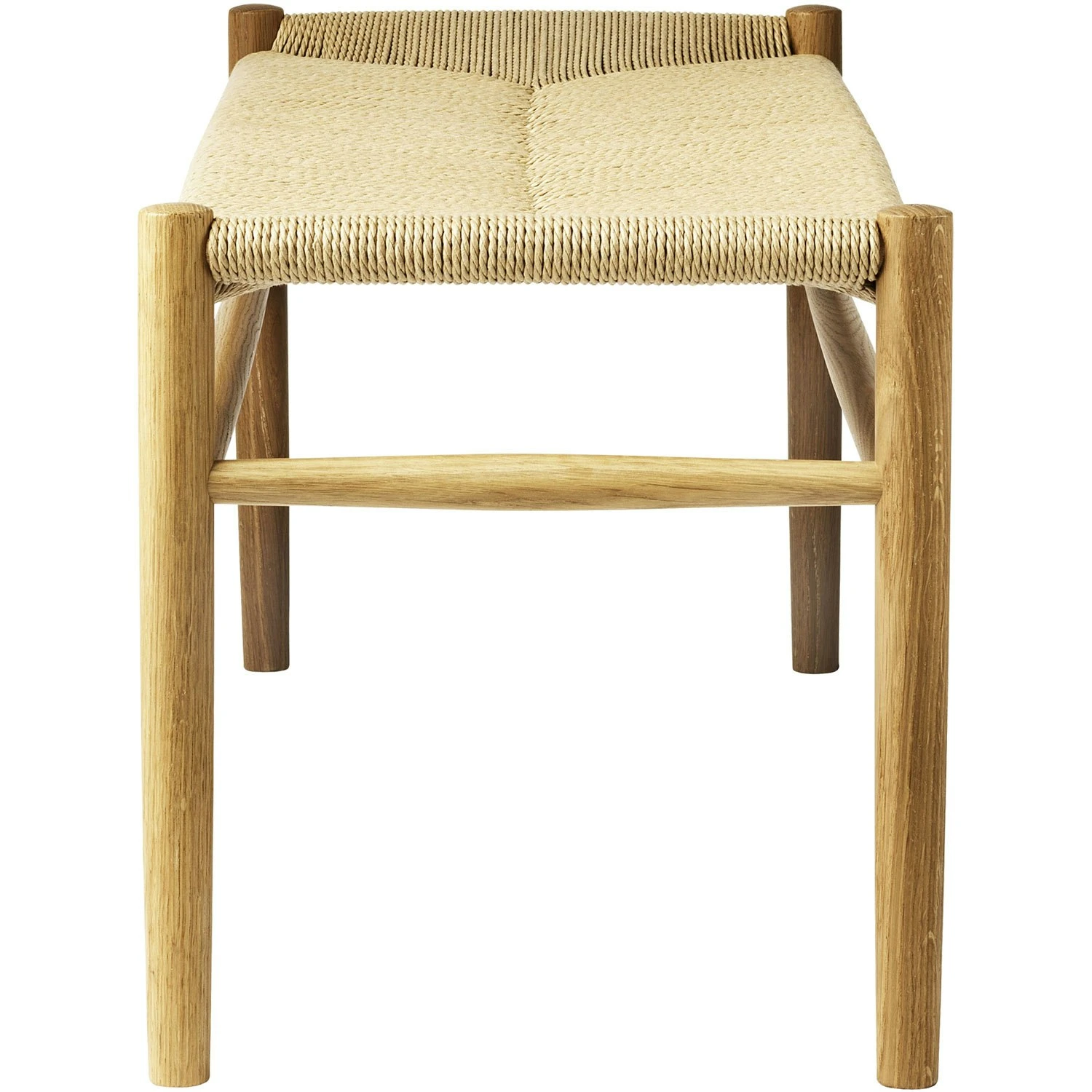 J83B Bench, Natural Lacquered Oak / Seat Natural 3 J83B Bench, Natural Lacquered Oak / Seat Natural – Bild 3