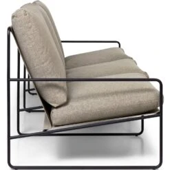 Ferm LIVING Desert Dolce Sofa Dark Sand / Schwarz, 3-Sitzer -Gubi || Hay || &Tradition Verkäufe ferm living desert dolce sofa black dark sand 10