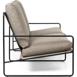 Ferm LIVING Desert Dolce Sofa Dark Sand / Schwarz, 2-Sitzer -Gubi || Hay || &Tradition Verkäufe ferm living desert dolce sofa black dark sand 2