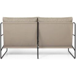 Ferm LIVING Desert Dolce Sofa Dark Sand / Schwarz, 2-Sitzer -Gubi || Hay || &Tradition Verkäufe ferm living desert dolce sofa black dark sand 4
