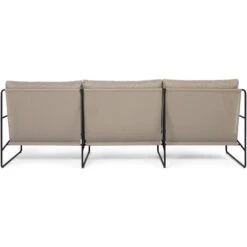 Ferm LIVING Desert Dolce Sofa Dark Sand / Schwarz, 3-Sitzer -Gubi || Hay || &Tradition Verkäufe ferm living desert dolce sofa black dark sand 8