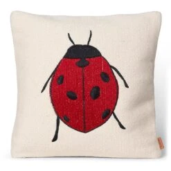 Forest Zierkissen Gestickt 40X40 Cm, Ladybird