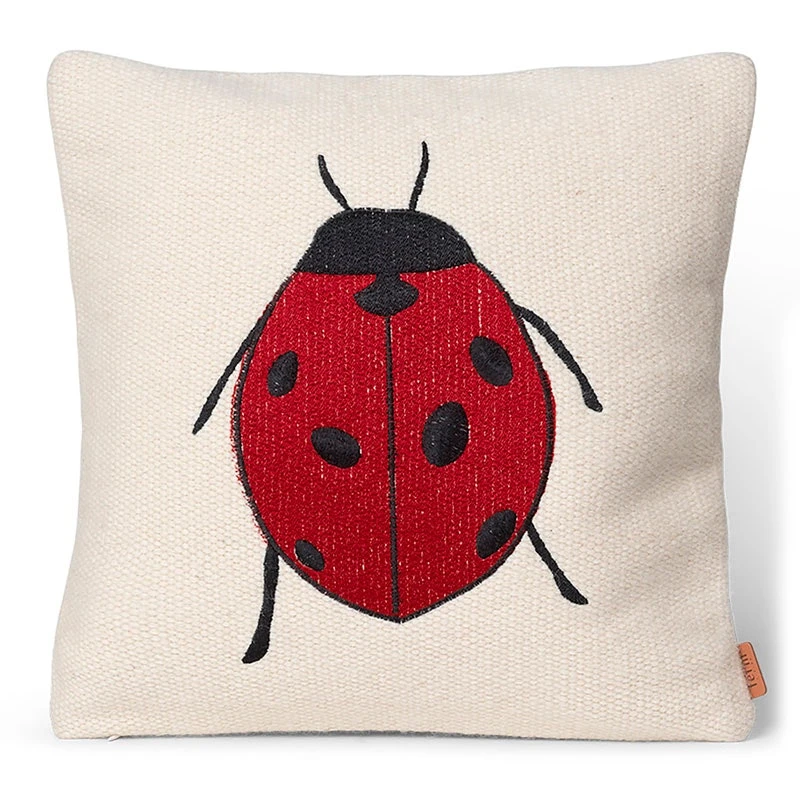 Forest Zierkissen Gestickt 40X40 Cm, Ladybird 1 Forest Zierkissen Gestickt 40X40 Cm, Ladybird