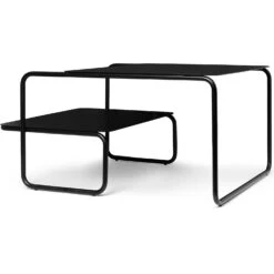 Ferm LIVING Level Kaffeetisch 79x60 Cm, Schwarz -Gubi || Hay || &Tradition Verkäufe ferm living level coffee table black 1
