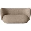 Ferm LIVING Rico Buclé 2-Sitzer-Sofa, Sand