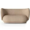 Ferm LIVING Rico Brushed 2-Sitzer-Sofa, Sand