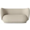 Ferm LIVING Rico Wool Boucle 2-Sitzer-Sofa, Natur