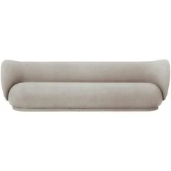 Ferm LIVING Rico Brushed 4-Sitzer-Sofa, Sand