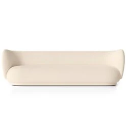 Ferm LIVING Rico Wool Boucle 4-Sitzer-Sofa, Altweiß