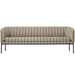 Ferm LIVING Turn Boucle 3-Sitzer-Sofa, Schwarz / Sand