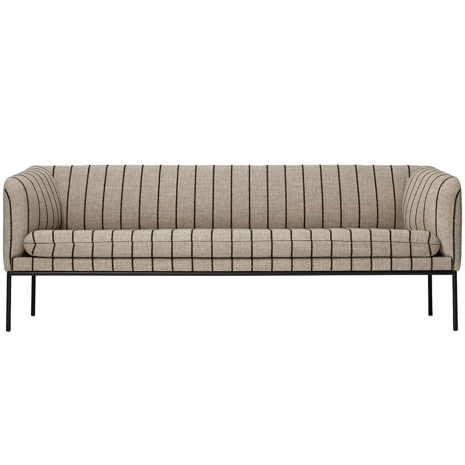 Ferm LIVING Turn Boucle 3-Sitzer-Sofa, Schwarz / Sand 1 Ferm LIVING Turn Boucle 3-Sitzer-Sofa, Schwarz / Sand