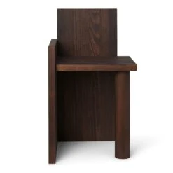 Ferm LIVING UTA Hocker / Beistelltisch Dunkel Geflecktes Kiefernholz