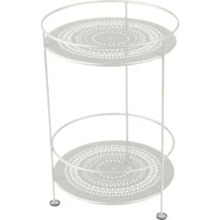 Guinguette Perforierter Beistelltisch, Ø40 Cm/ Clay Grey