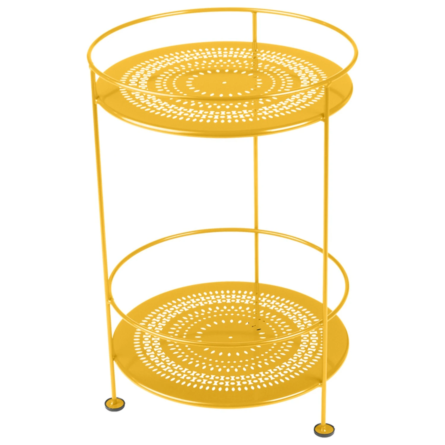 Guinguette Side Table Perforated Ø40 Cm, Honey Matte 1 Guinguette Side Table Perforated Ø40 Cm, Honey Matte