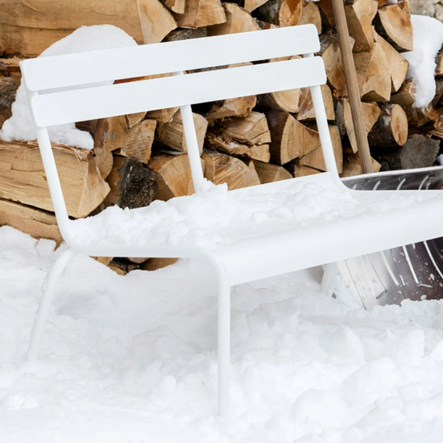 Luxembourg Bench 118 Cm, Cotton White 2 Luxembourg Bench 118 Cm, Cotton White – Bild 2