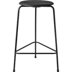 Fritz Hansen High Dot Barhocker, Schwarz