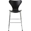 Fritz Hansen Series 7 Kinderstuhl, Schwarz / Chrom