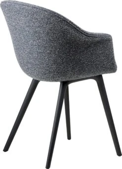 Gubi Bat Esszimmerstuhl Gepolstert / Kunststoffbasis, Around Bouclé 023 -Gubi || Hay || &Tradition Verkäufe gubi bat dining chair fully upholstered black 8