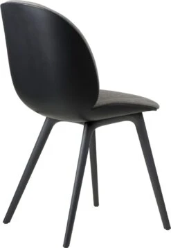 Gubi Beetle Stuhl Gepolstert Vorderseite / Kunststoffbasis, Remix 3 152 -Gubi || Hay || &Tradition Verkäufe gubi beetle dining chair black plastic 1
