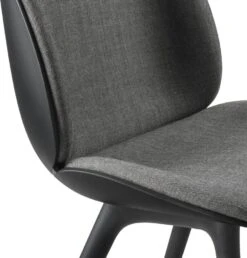 Gubi Beetle Stuhl Gepolstert Vorderseite / Kunststoffbasis, Remix 3 152 -Gubi || Hay || &Tradition Verkäufe gubi beetle dining chair black plastic 2