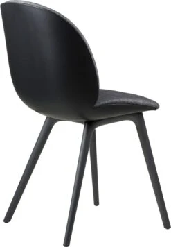 Gubi Beetle Stuhl Gepolstert Vorderseite / Kunststoffbasis, Plain 0023 5 Gubi Beetle Stuhl Gepolstert Vorderseite / Kunststoffbasis, Plain 0023 -Gubi || Hay || &Tradition Verkäufe gubi beetle dining chair front black plastic 5
