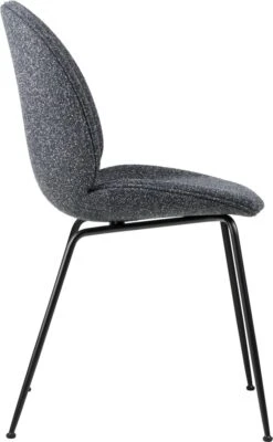 Gubi Beetle Stuhl Gepolstert / Kegelförmige Basis, Around Bouclé 023 -Gubi || Hay || &Tradition Verkäufe gubi beetle dining chair front matt black 14