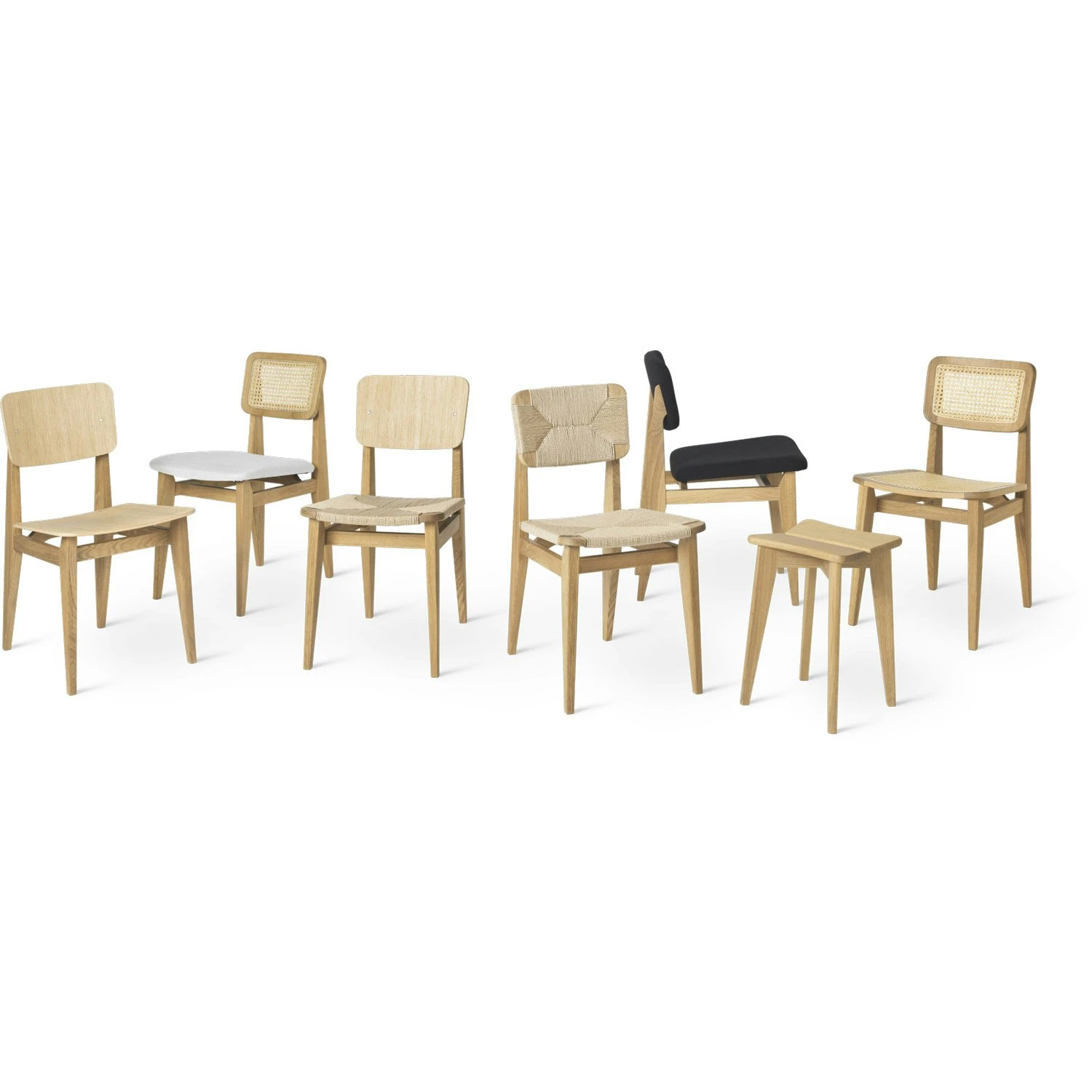 Gubi C-Chair Stuhl, Furnier / Eiche Geölt 3 Gubi C-Chair Stuhl, Furnier / Eiche Geölt – Bild 3