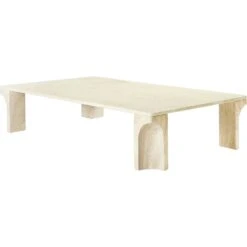 Gubi Doric Kaffeetisch Neutral White, 80x140 Cm -Gubi || Hay || &Tradition Verkäufe gubi doric coffee table 80x140 cm neutral white 1