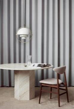 Gubi Epic Esstisch Rund Ø130 Cm, Rot Travertine -Gubi || Hay || &Tradition Verkäufe gubi epic esstisch rund 130 cm 3