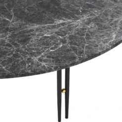 Gubi IOI Kaffeetisch Schwarz / Messing / Grau Marmor, Ø50 Cm -Gubi || Hay || &Tradition Verkäufe gubi ioi kaffeetisch schwarz messing grau marmor 7