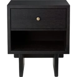 Gubi Private Beistelltisch 50x40x60 Cm, Brown Black Gebeizt Eiche