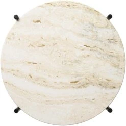 Gubi TS Beistelltisch Ø40 Cm, Schwarz / Weiß Travertin 3 Gubi TS Beistelltisch Ø40 Cm, Schwarz / Weiß Travertin -Gubi || Hay || &Tradition Verkäufe gubi ts beistelltisch 40 cm schwarz 5