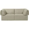 Gubi Wonder 2-Sitz-Sofa PG2, Bel Lino G077/13 LC