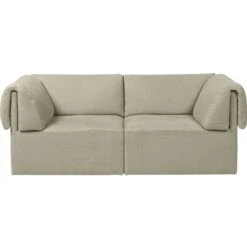 Gubi Wonder 2-Sitz-Sofa PG2, Bel Lino G077/13 LC