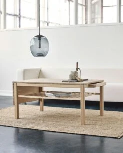 Klassik 4C Kaffeetisch Mit Klappe & Schublade, 75x110 Cm, Weiß Geölt Eiche 9 Klassik 4C Kaffeetisch Mit Klappe & Schublade, 75x110 Cm, Weiß Geölt Eiche -Gubi || Hay || &Tradition Verkäufe haslev 4c table 75x110 white oil oak shelf drawer 1 leaf 4