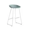 Hay AAS 38 Barhocker Hoch, Weißes Gestell / Dusty Blue