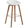 Hay AAS 32 Barhocker Hoch, Mit Lack Auf Wasserbasis Lackiert Walnussholz / Weiß