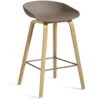 Hay AAS 32 Barhocker Niedrig, Mit Wasserlack Behandelte Eiche / Khaki