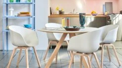 Hay CPH20 Tisch Ø120 Cm, Mit Lack Auf Wasserbasis Lackiert Eiche / Weiß Laminat -Gubi || Hay || &Tradition Verkäufe hay copenhague cph 20 tisch 120x74 cm 11